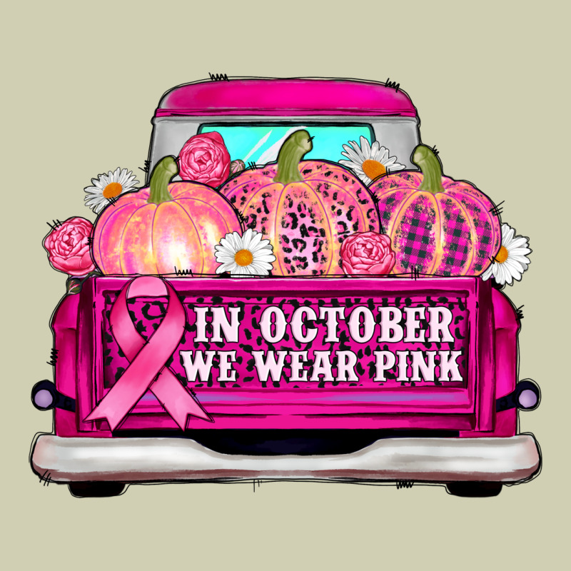 Truck In October We Wear Pink Heavy Core Tee by AdoDesignShop | Teevron