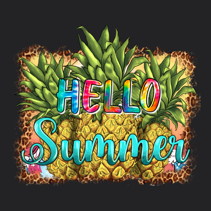 Hello Summer Pineapple Vintage Tee by BarkalooDesign | Teevron