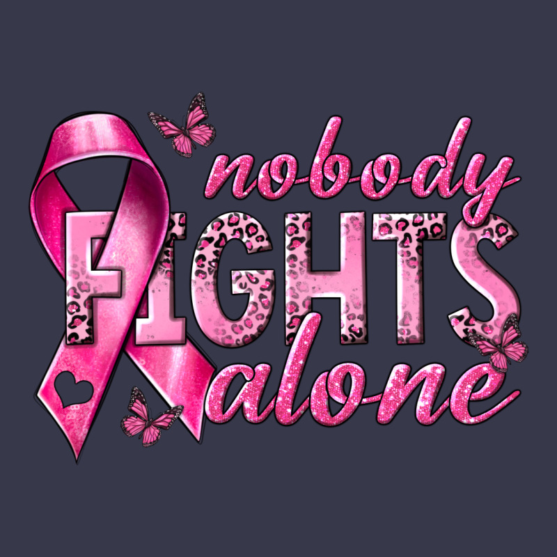 Nobody Fights Alone Cancer Long Sleeve Tee by NancyCooperArtShop | Teevron