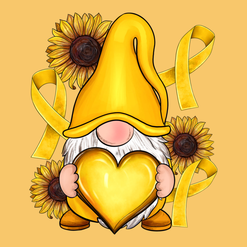 Childhood Cancer Gnome Vintage Hoodie by RanaPortraitStore | Teevron
