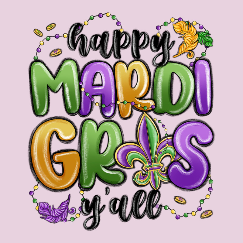 Happy Mardi Gras Y'all Ladies Tee by MaliasSmallBusiness | Teevron