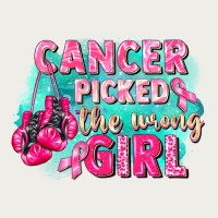 Cancer Picked The Wrong Girl Breast Cancer Zipper Hoodie | Teevron