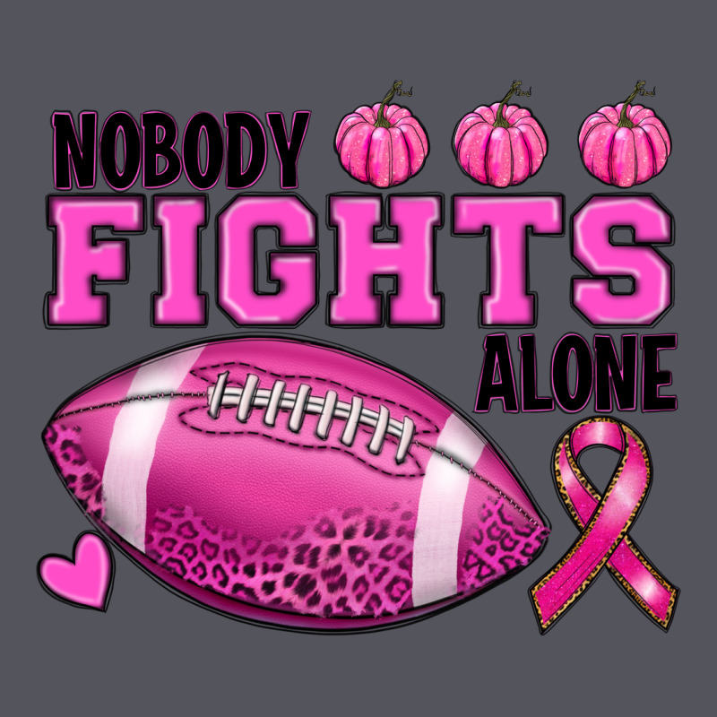 Nobody Fights Alone Breast Cancer Vintage Hoodie by RanaPortraitStore | Teevron