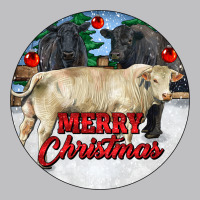 Merry Christmas Charolais Bull Long Sleeve Tee | Teevron