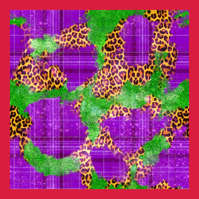 Mardi Gras Leopard Seamless Pattern Premium Hoodie by FaDigitalArtStudio | Teevron