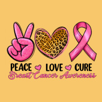 Peace Love Cure Breast Cancer Vintage Hoodie | Teevron