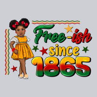 Free Ish Since 1865 Black Girl Peekaboo Juneteenth Heavyweight Sweatshirt | Teevron