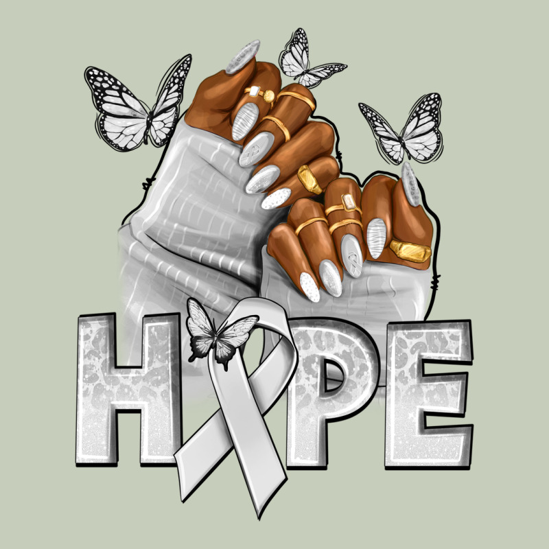 Hope White Ribbon Lung Cancer Nails Long Sleeve Tee by NancyCooperArtShop | Teevron
