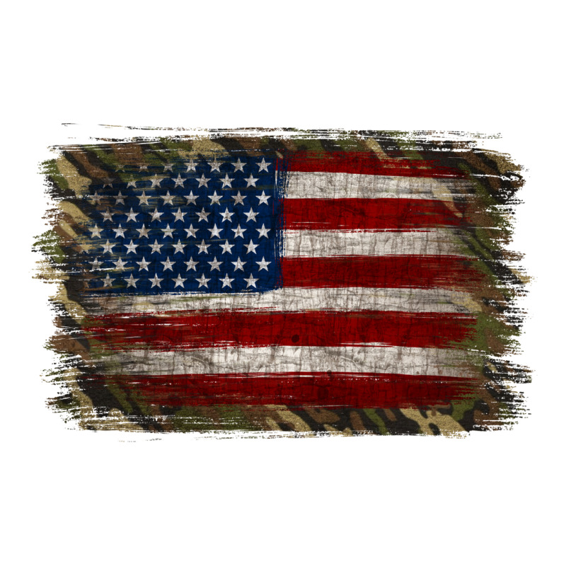 Camouflage Usa Flag Background Ladies Tee by Jasminsmagicworld | Teevron