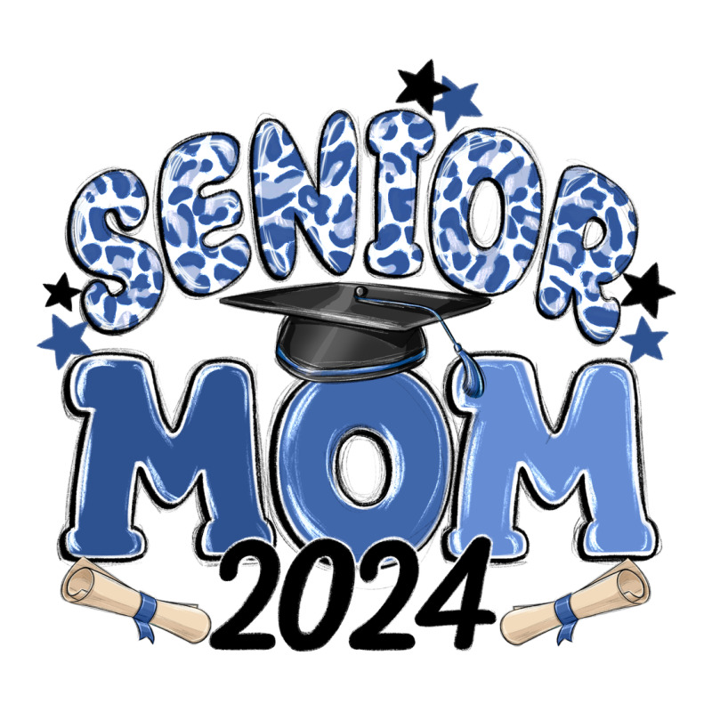 Senior Mom 2024 Ladies Tee by MaliasSmallBusiness | Teevron