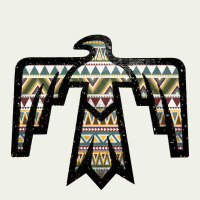 Western Green Aztec Thunderbird Urban Heavy Tee | Teevron