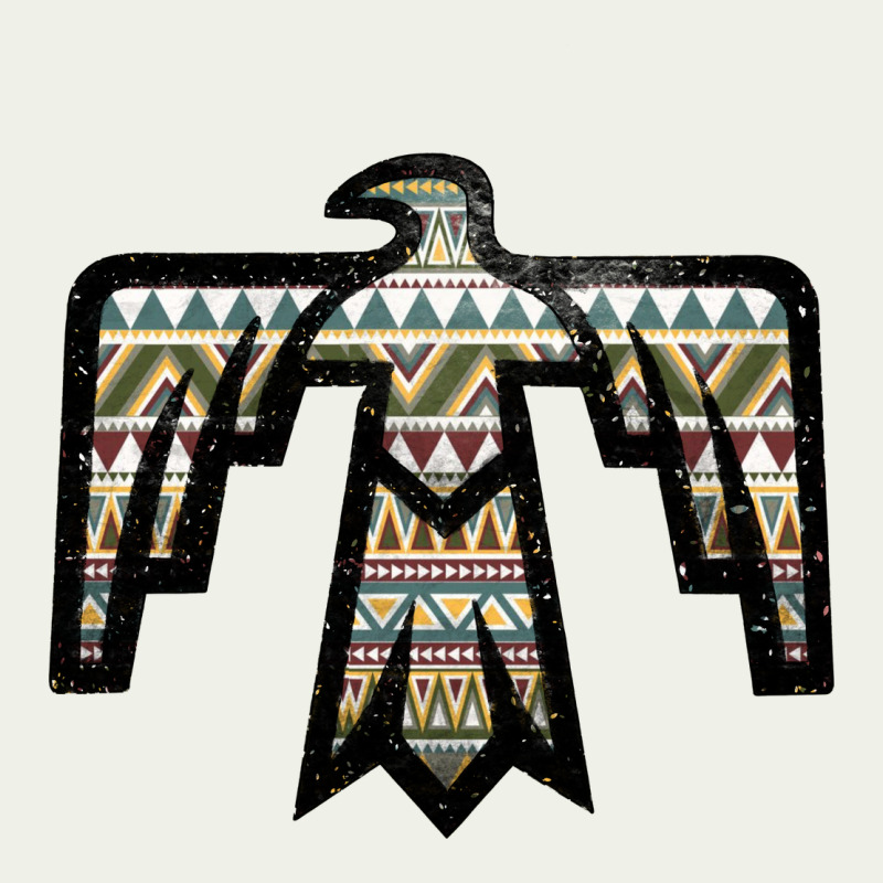 Western Green Aztec Thunderbird Urban Heavy Tee by Bettercallsaul | Teevron