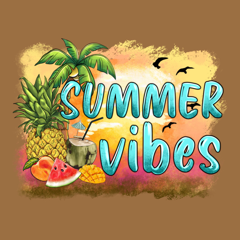 Summer Vibes Sunset And Fruits Vintage Tee by BarkalooDesign | Teevron