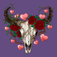 Valentines Bull Skull Vintage Hoodie | Teevron