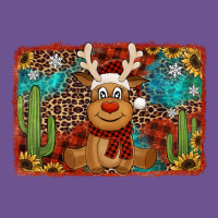 Western Christmas Reindeer With Background Vintage Tee | Teevron