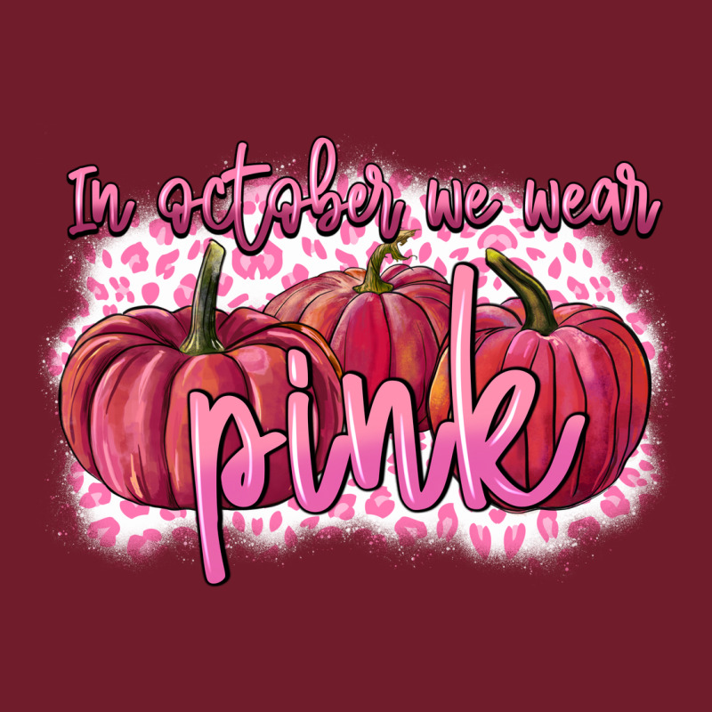 In October We Wear Pink Breast Cancer Zipper Hoodie by FaDigitalArtStudio | Teevron