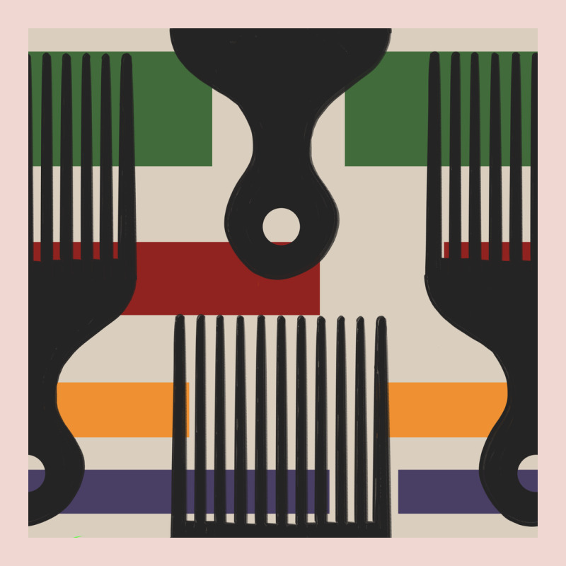 Afro Comb Seamless Pattern Premium Sweatshirt by BundleAndBundleShop | Teevron
