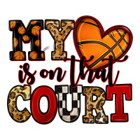 my heart is on that court basketball red and black | Teevron