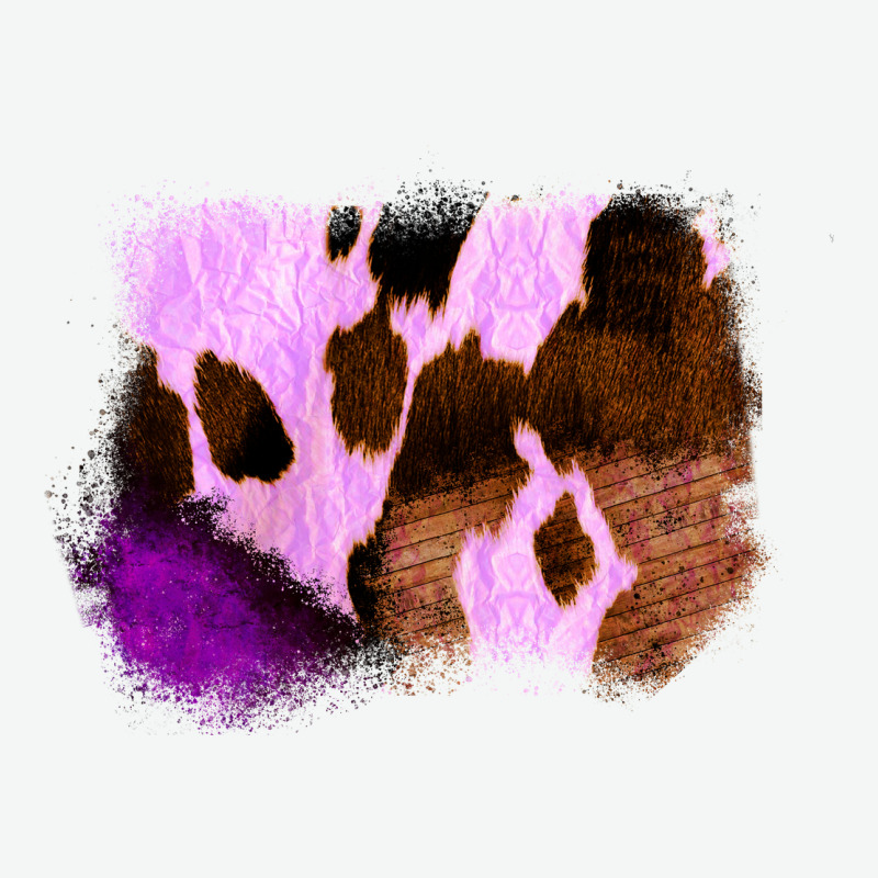Purple Western Wood Cowhide Frame Urban Heavy Tee by Bettercallsaul | Teevron
