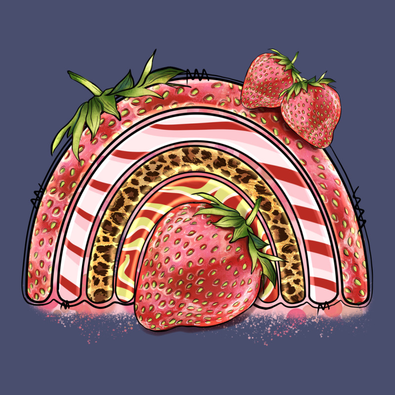 Strawberry Rainbow Vintage Tee by BarkalooDesign | Teevron