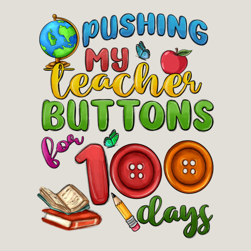 Pushing My Teacher Buttons For 100 Days Heavy Core Tee by MaliasSmallBusiness | Teevron