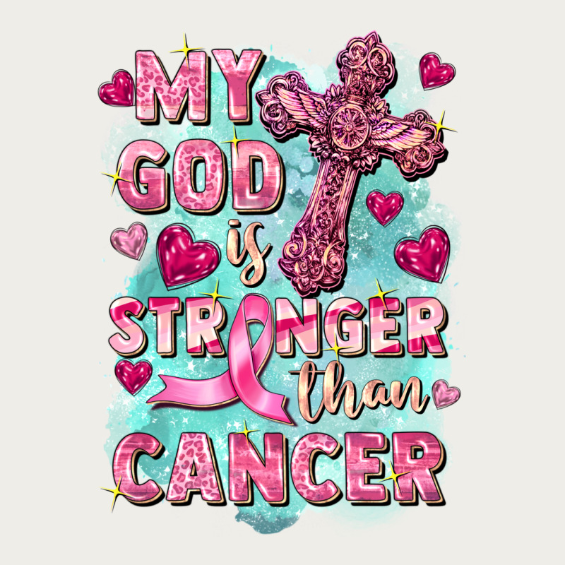 My God Is Stronger Than Cancer Zipper Hoodie by FaDigitalArtStudio | Teevron