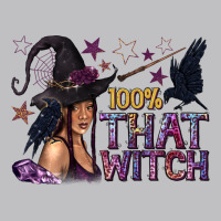 100% That Witch Black Afro Witch Long Sleeve Tee | Teevron