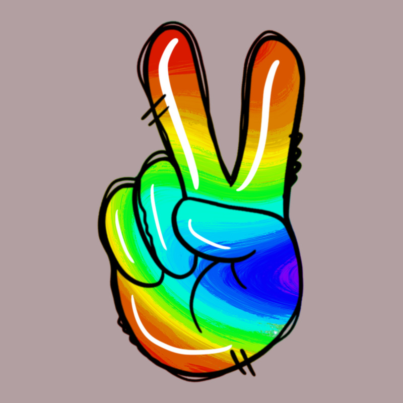 Rainbow Peace Sign Vintage Hoodie by Jasminsmagicworld | Teevron