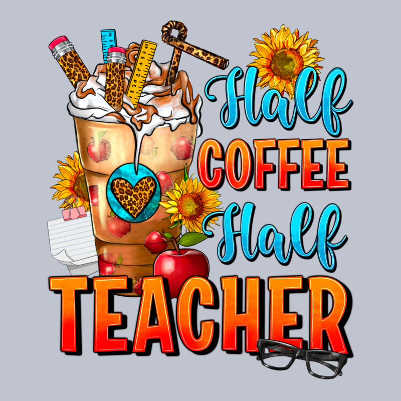 Half Coffee Half Teacher Premium Hoodie by FaDigitalArtStudio | Teevron