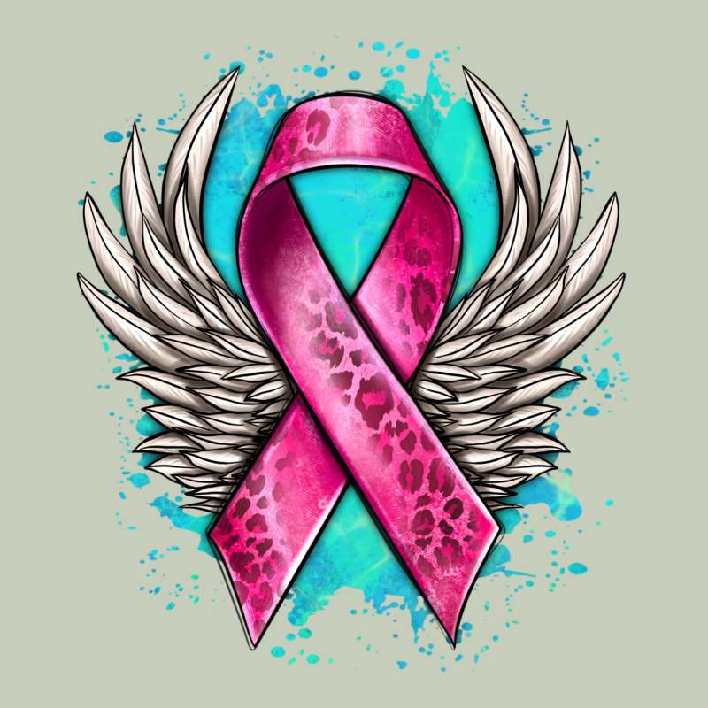 Cancer Ribbon With Angel Wings Long Sleeve Tee by NancyCooperArtShop | Teevron