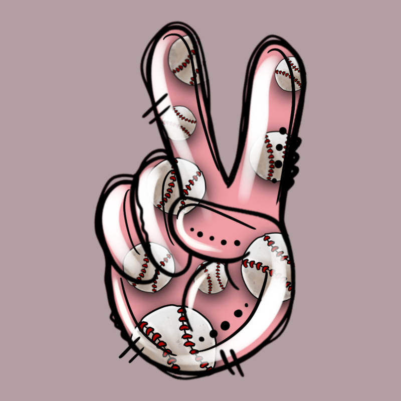 Baseball Peace Sign Vintage Hoodie by Jasminsmagicworld | Teevron