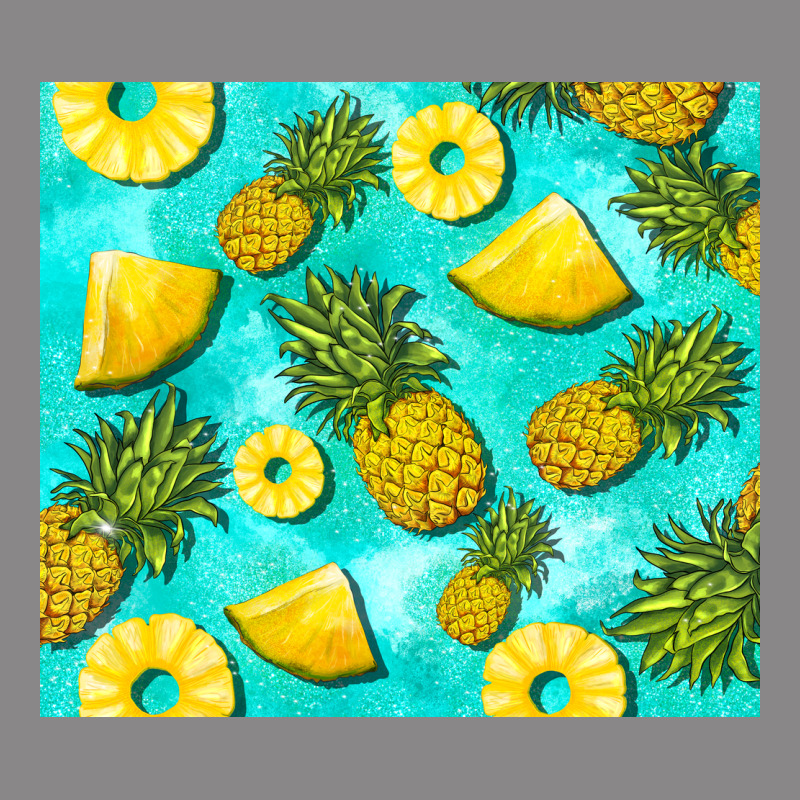 Blue Pineapple Vintage Tee by BarkalooDesign | Teevron
