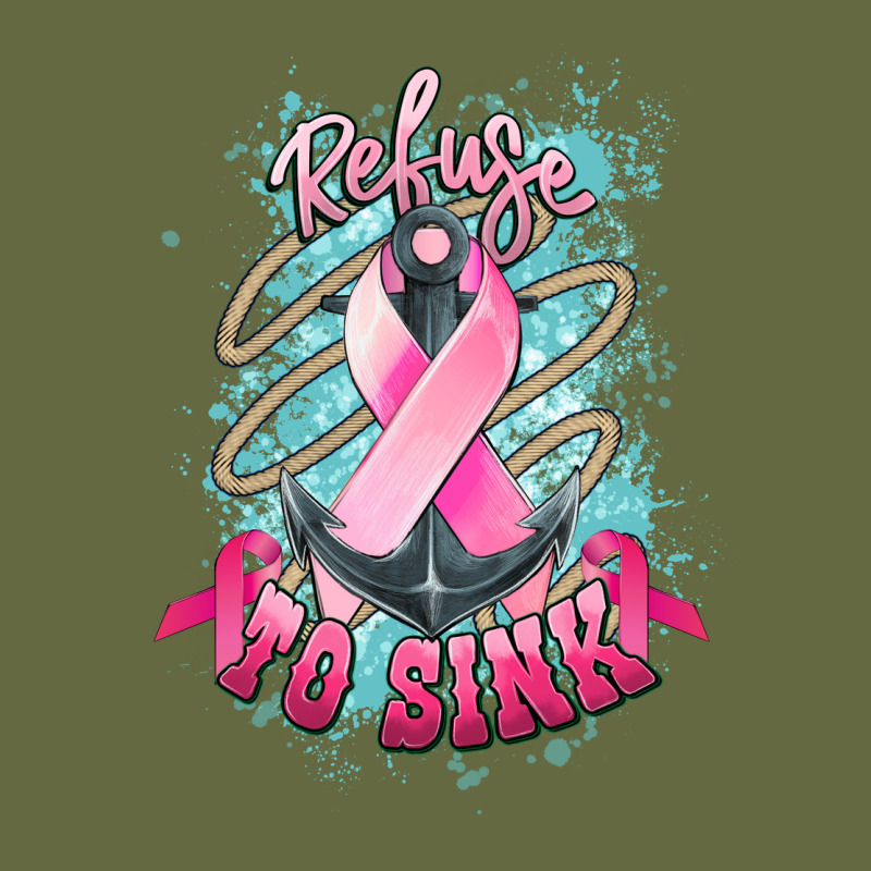 Refuse To Sink Cancer Anchor Long Sleeve Tee by NancyCooperArtShop | Teevron