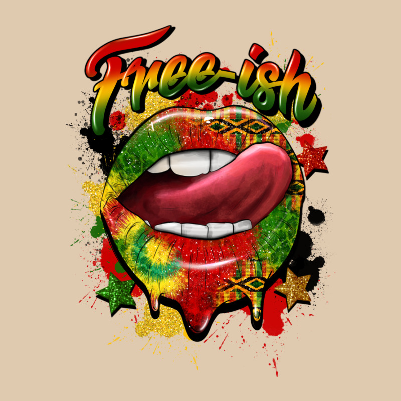 Free Ish Juneteenth Lips Heavyweight Sweatshirt by CowGirlArtShop | Teevron