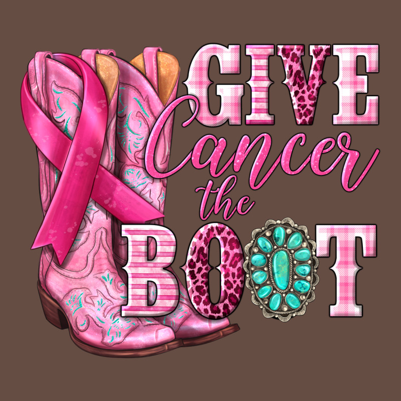 Give Cancer The Boot Long Sleeve Tee by NancyCooperArtShop | Teevron