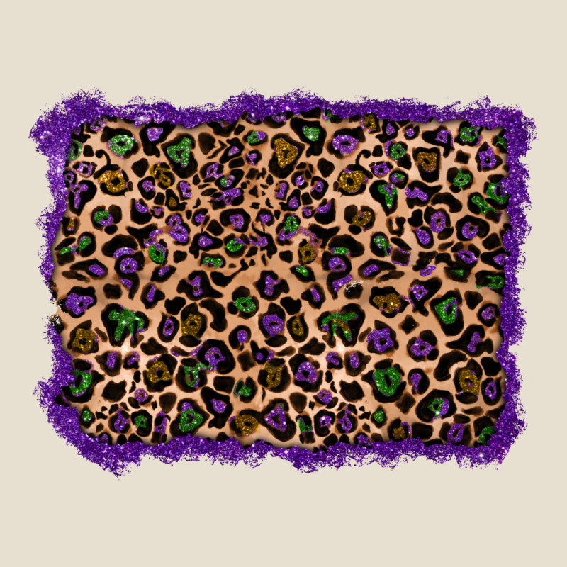 Mardi Gras Leopard Background Urban Heavy Tee by RanaPortraitStore | Teevron