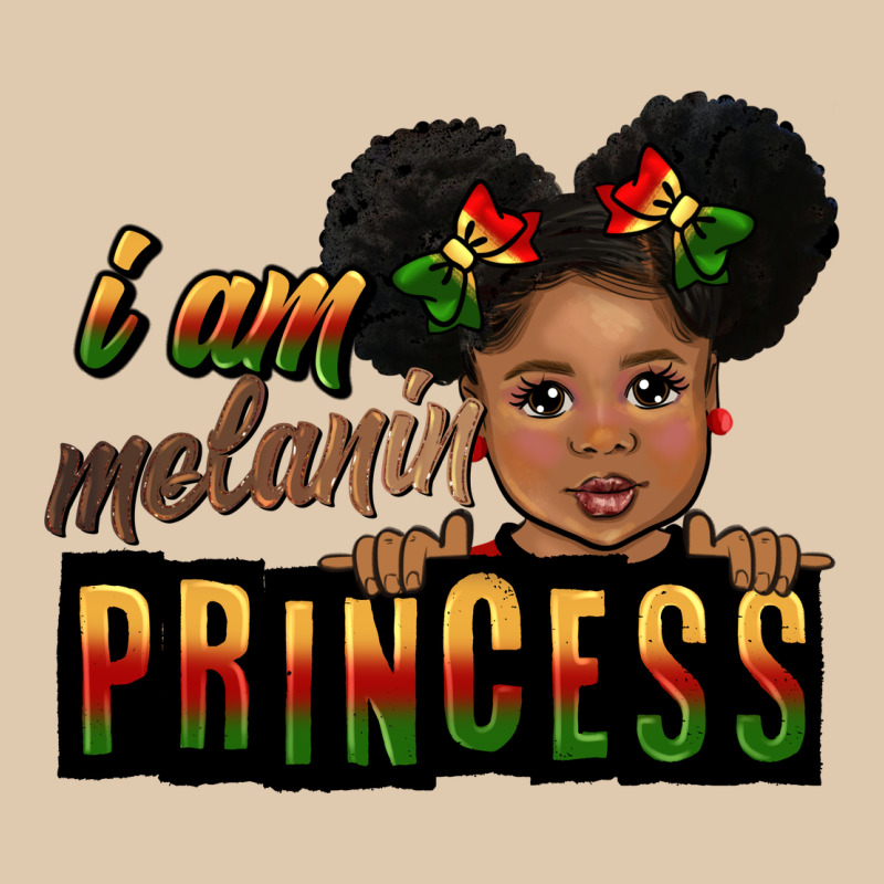 I Am Melanin Princess Black Peekaboo Heavyweight Sweatshirt by CowGirlArtShop | Teevron