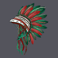 American Flag Indian Headdress Vintage Hoodie | Teevron