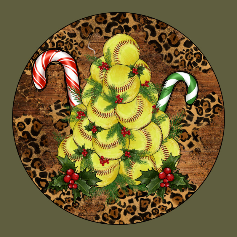 Softball Leopard  Christmas Vintage Tee by RanaPortraitStore | Teevron