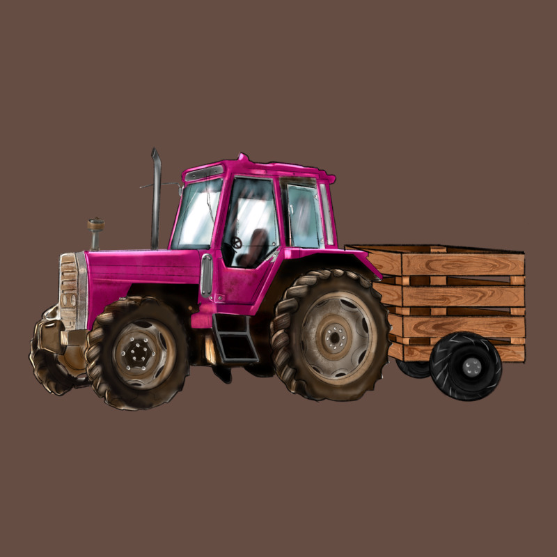 Pink Farm Tractor Long Sleeve Tee by RanaPortraitStore | Teevron