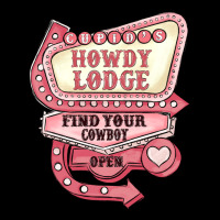 Cupids Howdy Lodge Find Your Cowboy Open Ladies Tee | Teevron