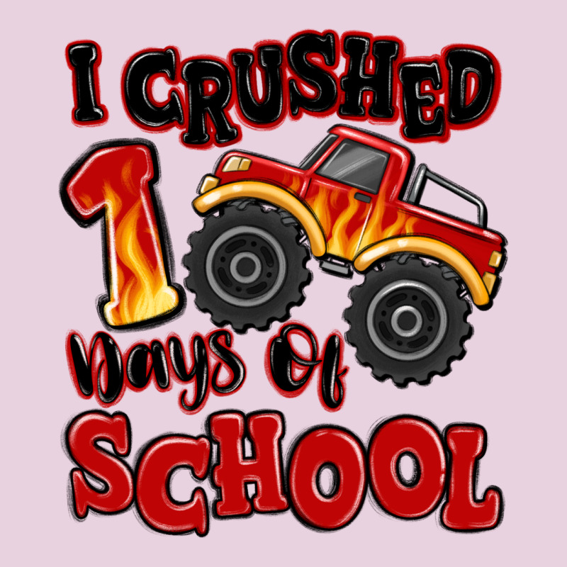 I Crushed 100 Days Of School Monster Truck Ladies Tee by MaliasSmallBusiness | Teevron