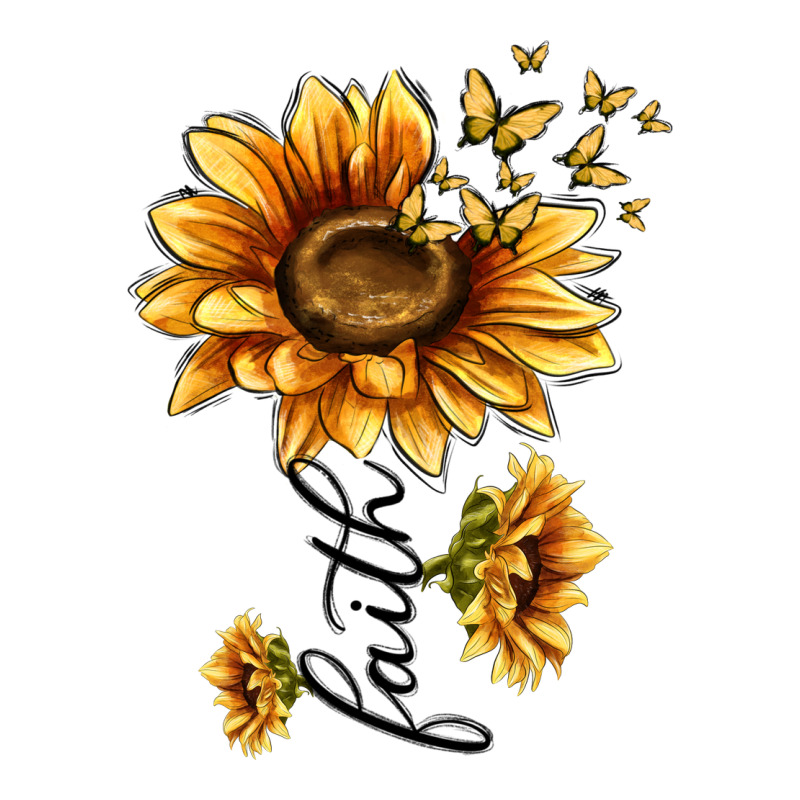 Faith Sunflower Premium Tee by MaliasSmallBusiness | Teevron