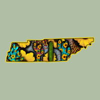 Western Tenessee Map Sunflower Pattern Urban Heavy Tee | Teevron