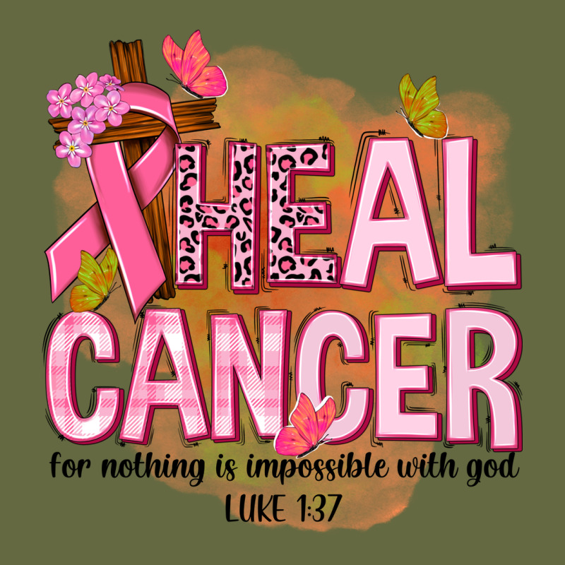 Heal Cancer For Nothing Is Impossible With God Long Sleeve Tee by NancyCooperArtShop | Teevron
