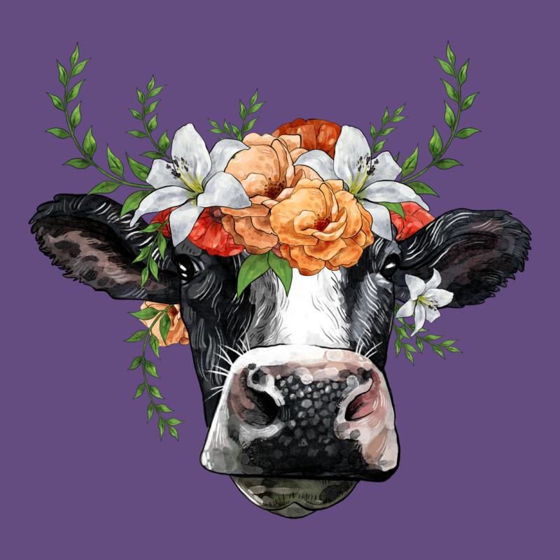 Holstein Cow Head Vintage Hoodie by BarkalooDesign | Teevron
