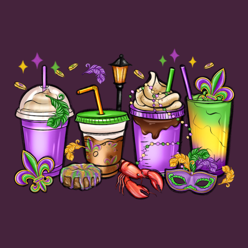 Mardi Gras Coffee Cups Premium Tee by MaliasSmallBusiness | Teevron