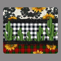 Cowhide Cacti Sunflowers Christmas Mousepad Vintage Tee | Teevron