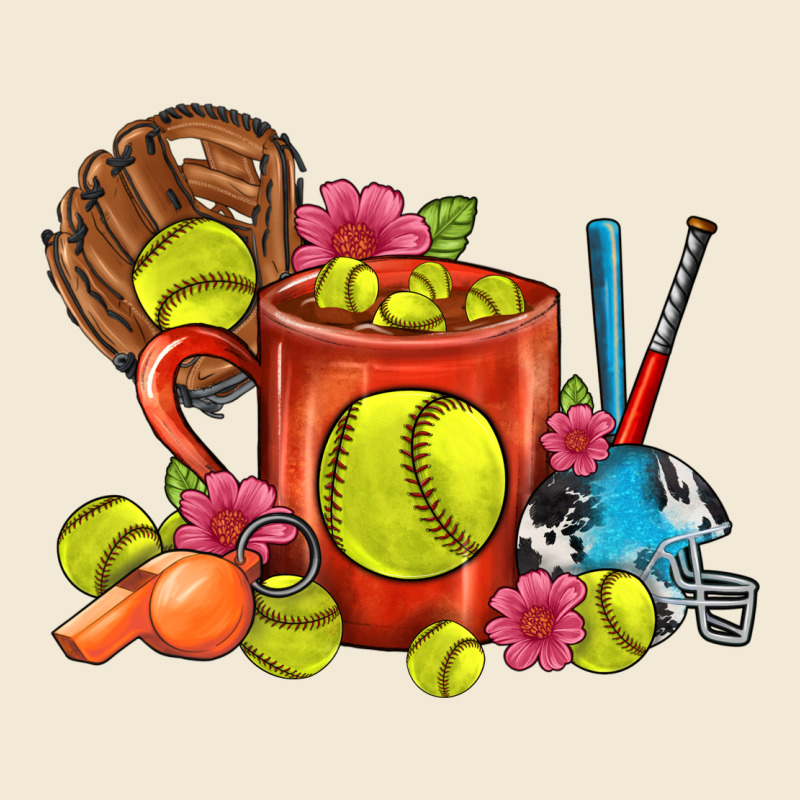 Softball Coffee Mug Premium Hoodie by FaDigitalArtStudio | Teevron