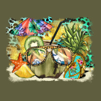 Coconut With Fruits  Background Vintage Tee | Teevron